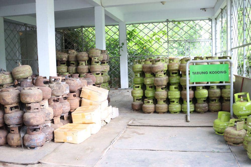 Salah satu pangkalan gas elpiji  di Sekayu. (Dok. Disdagperin Muba)