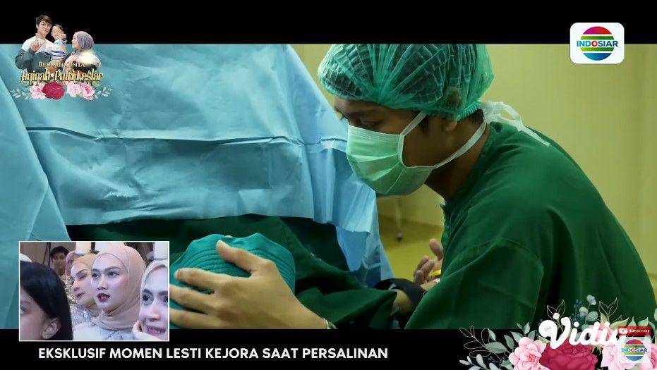 momen persalinan Lesti Kejora (YouTube.com/Indosiar)