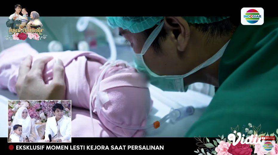 momen persalinan Lesti Kejora (YouTube.com/Indosiar)
