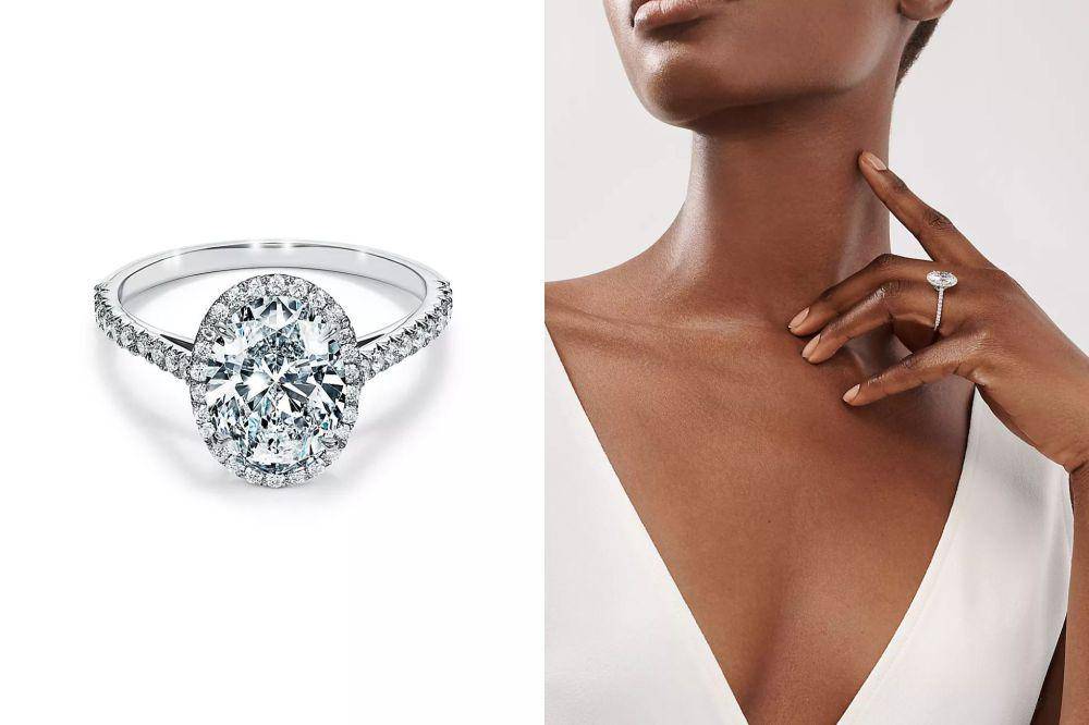 ilustrasi cincin berlian oval dari TIFFANYandCO. (tiffany.co.uk)
