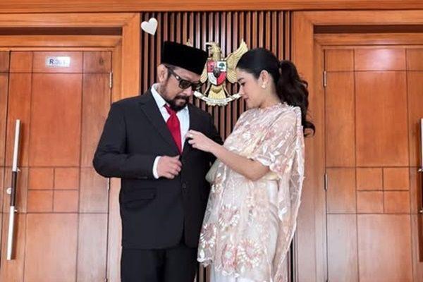 7 Potret Nana dan Naysilla di Pelantikan Jamal Mirdad Jadi Anggota DPR