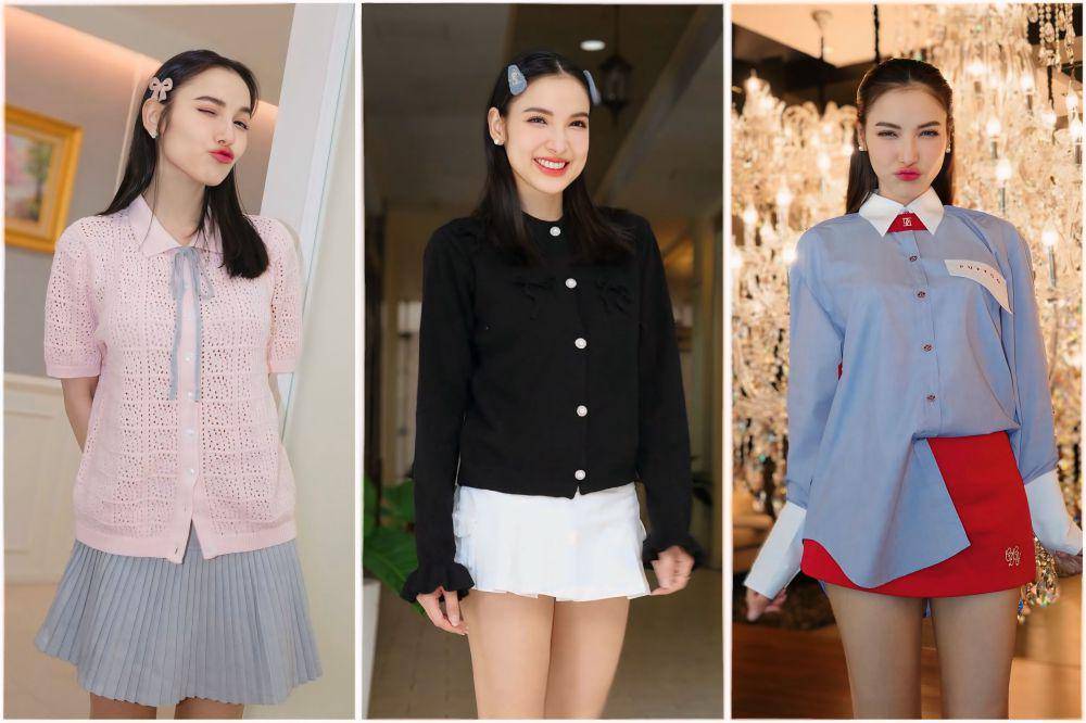 8 Ide Casual Cheeful Outfit ala Pat Napapa, Pakai Skirt hingga Dress!