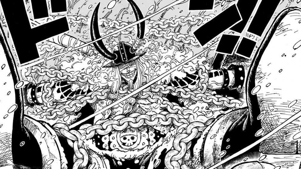 Loki dirantai di Elbaf (dok. Viz Media/One Piece)