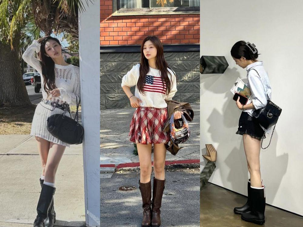7 Ide Padu Padan Sepatu Boots ala Lee Si An Single's Inferno 4