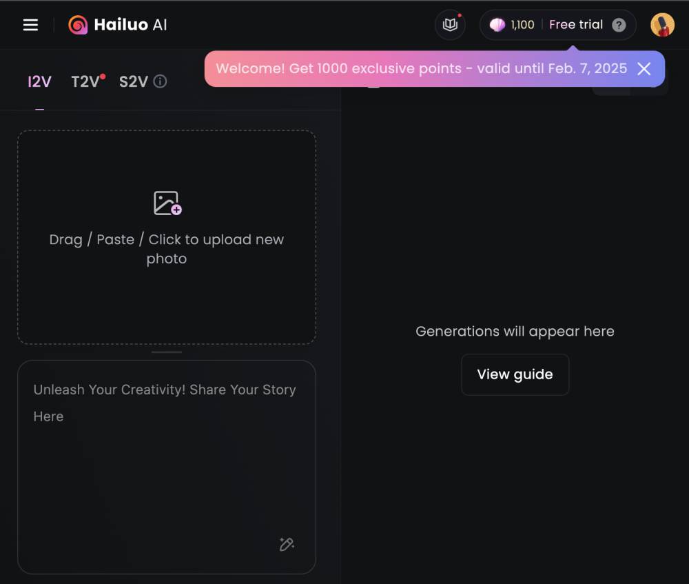 Proses pembuatan akun dan masuk menggunakan Hailuo AI (hailuoai.video)