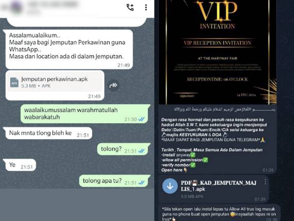 ilustrasi malware dengan modus undangan digital (dok. Kaspersky)