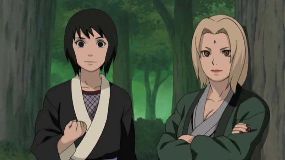 Tsunade Senju dan Shizune (dok. Pierrot/Naruto)
