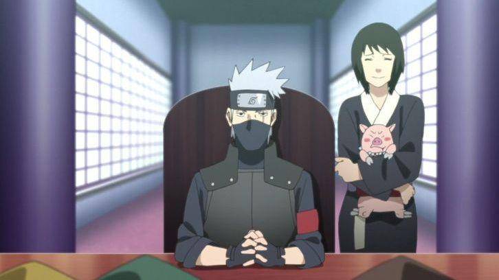 Kakashi Hatake dan Shizune (dok. Pierrot/Naruto: Shippuden)