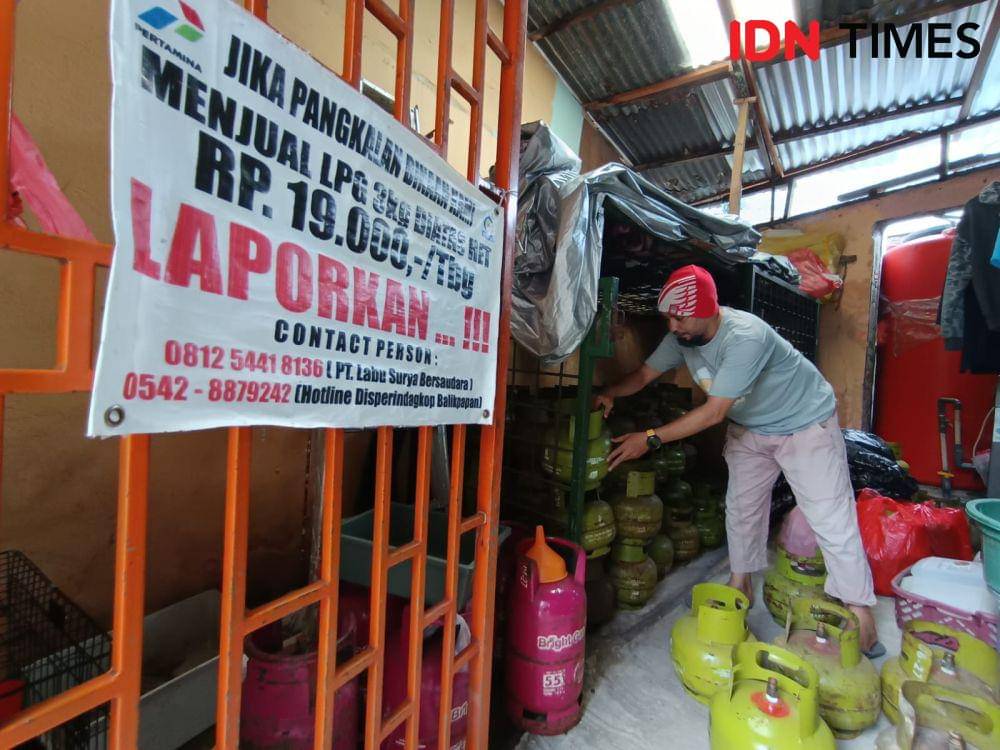 Salah satu pangkalan elpiji 3Kg di Kota Balikpapan. (IDN Times/Erik Alfian)