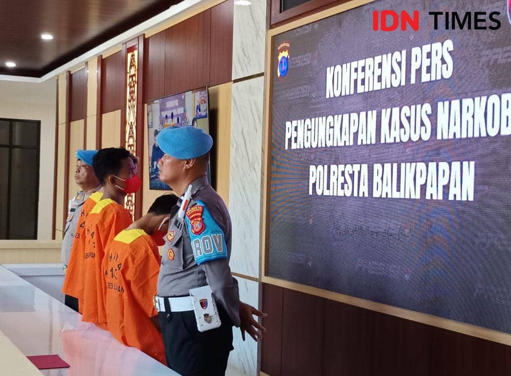 Sepanjang Januari 2025, Polresta Balikpapan menangani 20 kasus peredaran narkoba. (IDN Times / Erik Alfian)