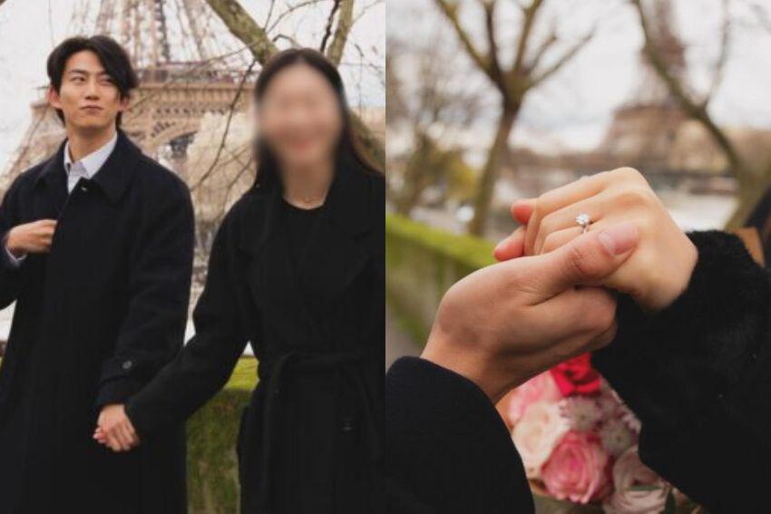 7 Potret Ok Taecyeon Diduga Melamar Kekasih di Paris