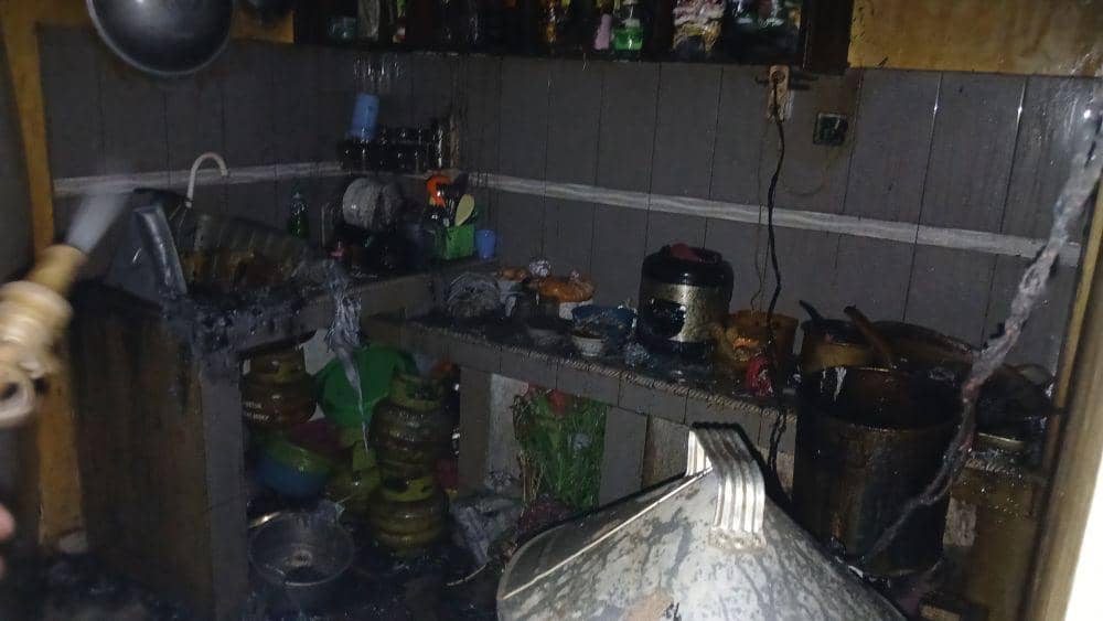 Kontrakan yang terbakar di Bandar Lampung. (IDN Times/Istimewa)
