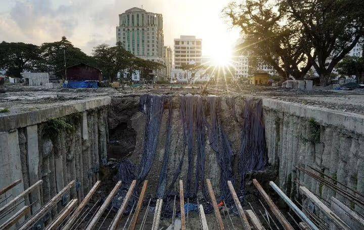 Proyek Lapangan Merdeka Medan yang belum selesai (Dok. Istimewa)