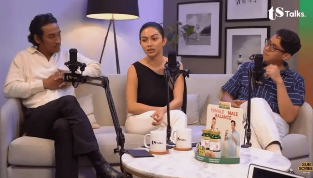 Abidzar al-Ghifari, Ariel Tatum, dan Ardhito Pramono di siniar TS Media (youtube.com/TS Media)