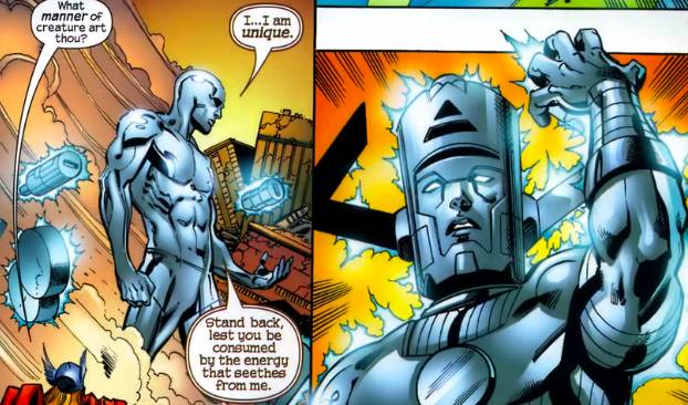 potrte Galactus saat menyatu dengan tubuh Silver Surfer (dok. Marvel)