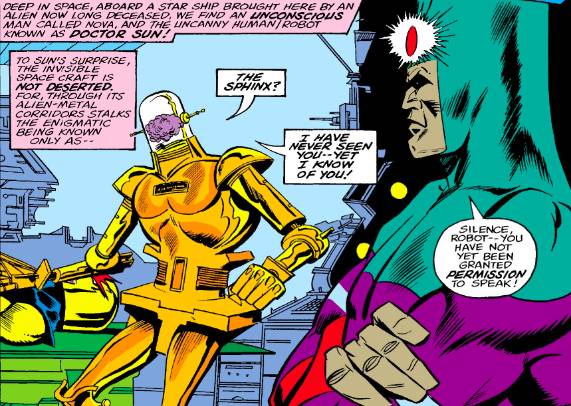 Doctor Sun, robot yang ingin mencuri kekuatan The Sphinx dan membunuh Fantastic Four (dok. Marvel)