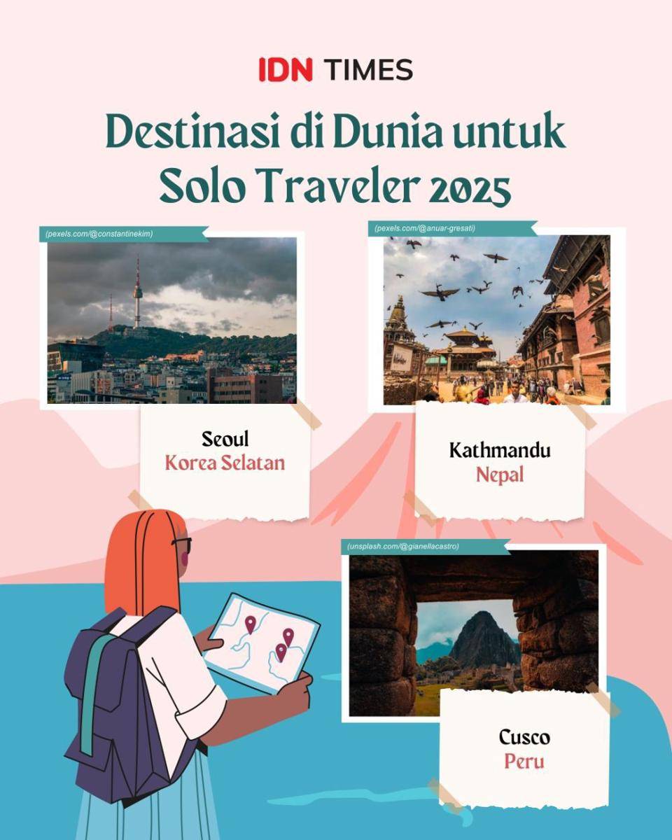 Infografis destinasi untuk solo traveling (IDN Times/Sukma Mardya Shakti)