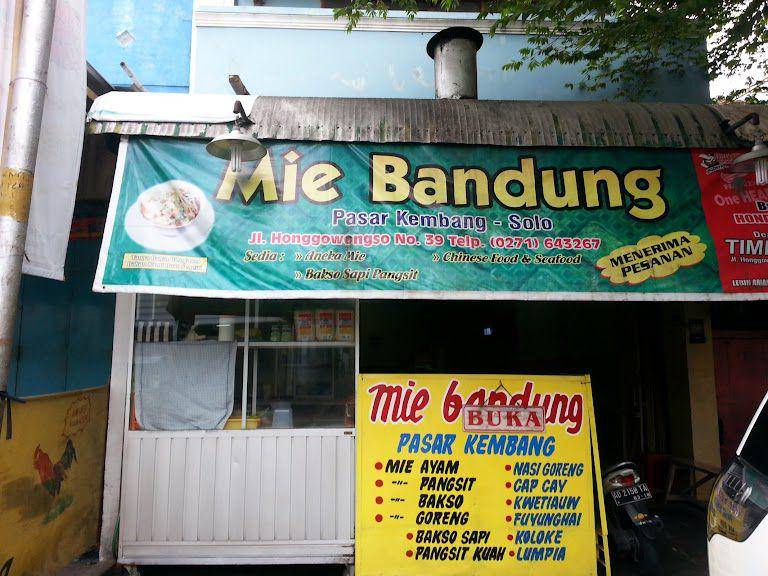 Mie Bandung Pasar Kembung, Solo (google.com/maps/Google)