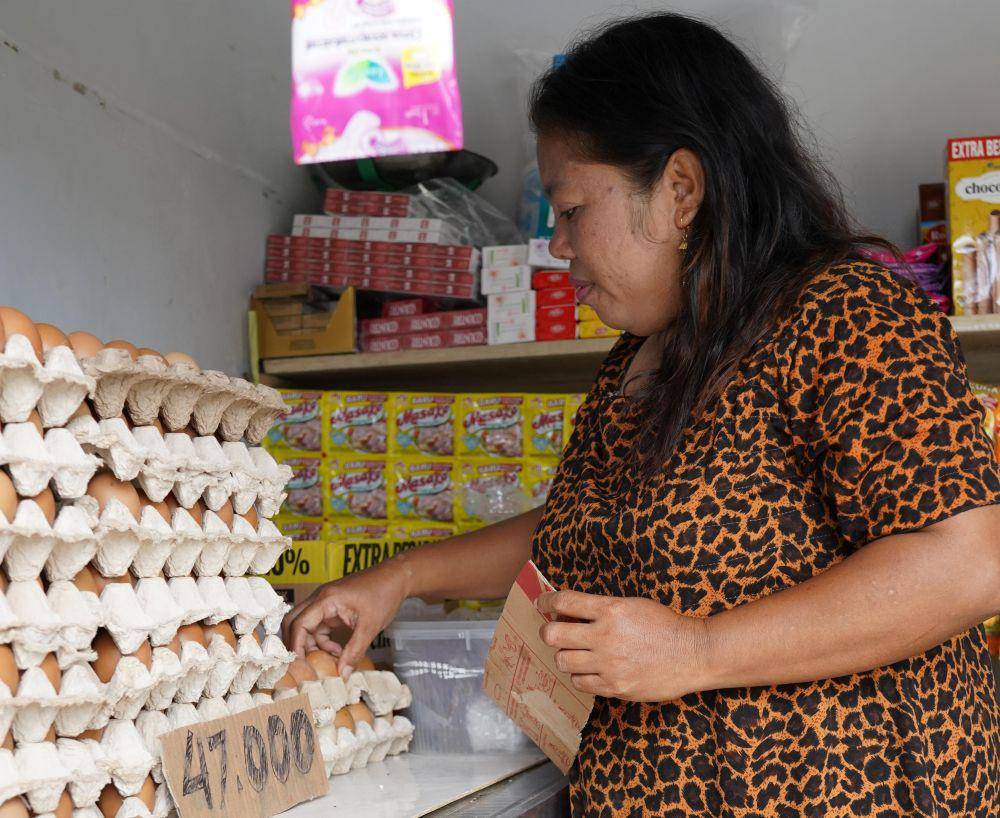 Wahidah (38), warga Kota Makassar, bersyukur bisa langsung mendapatkan potongan token sebesar 50 persen. (Dok. Istimewa)