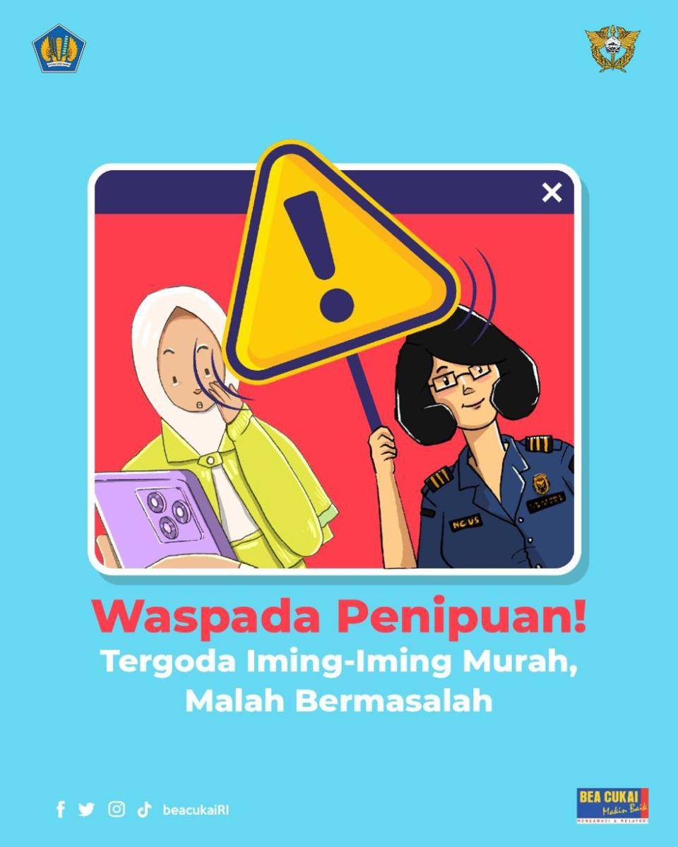ilustrasi penipuan mengatasnamakan Bea Cukai (dok. Bea cukai)