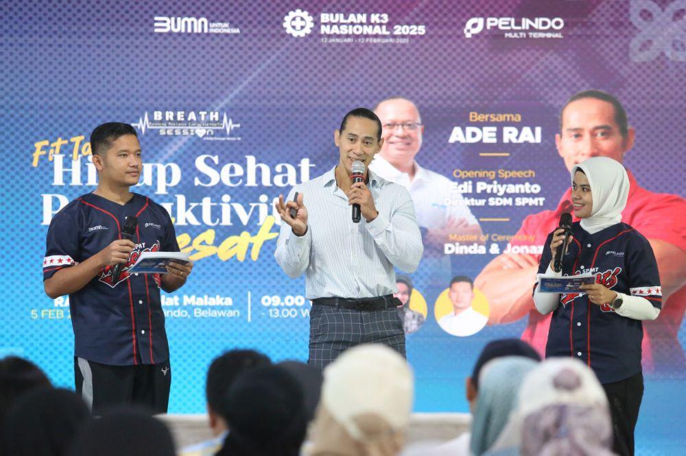 Ade Rai Ajak Karyawan Pelindo Hidup Sehat, Produktivitas Melesat
