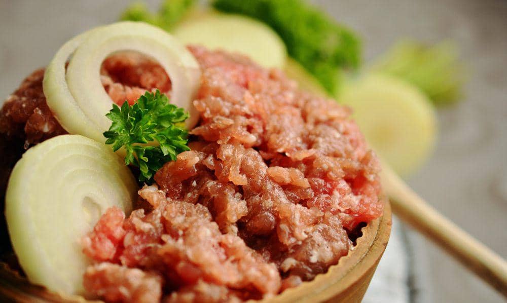 Potret daging cincang 
