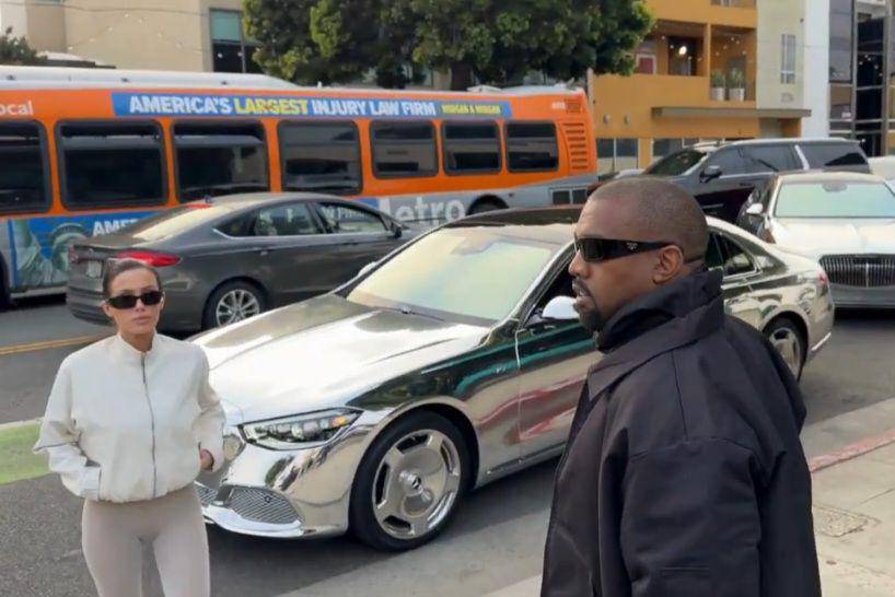 Bianca Censori dan Kanye West (youtube.com/THE HOLLYWOOD JR)