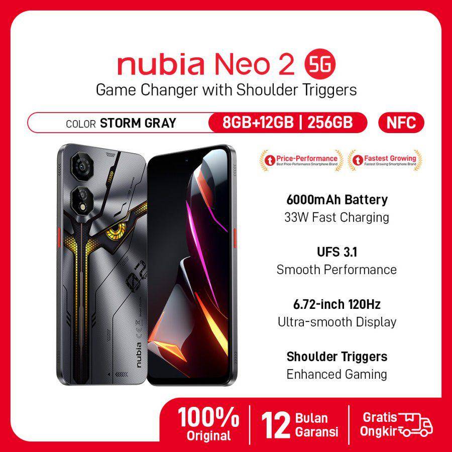 nubia NEO 2 5G (tokopedia.com/nubia Official Store)