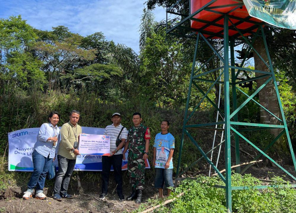 BRI Tarutung Beri Bantuan Sumur Bor di 4 Kabupaten