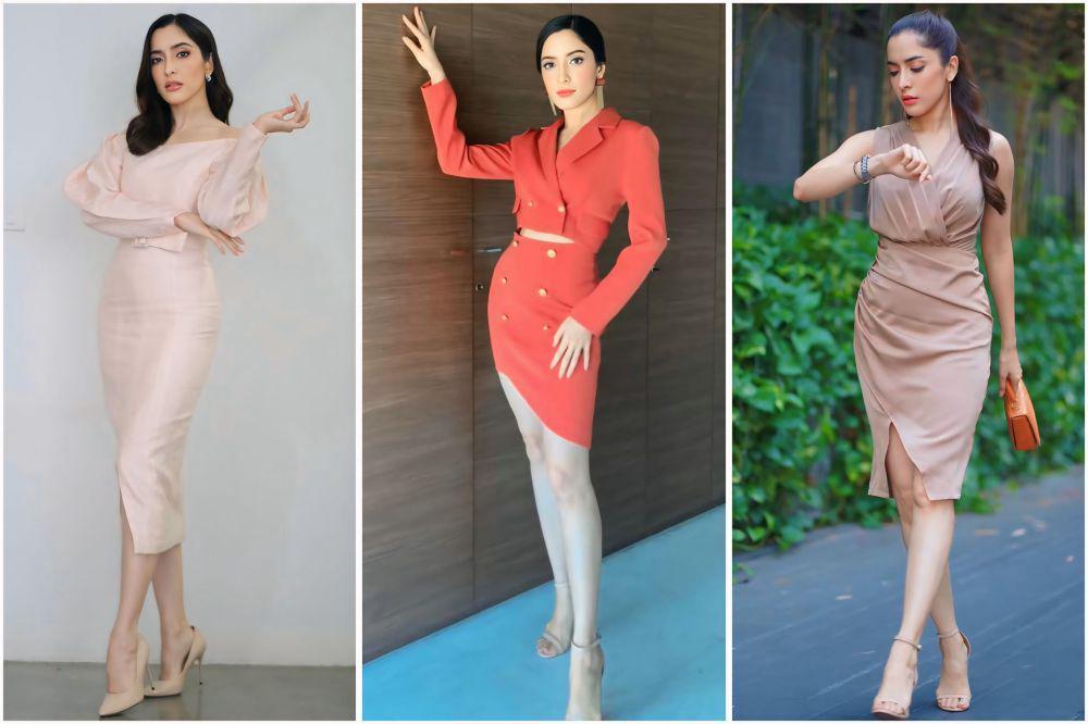 9 Ide OOTD Pakai Dress ke Kantor ala Pinky Savika, Girly Smart Casual!
