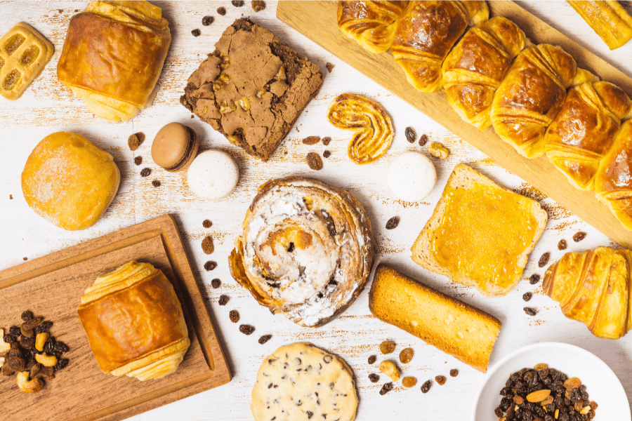 Ilustrasi pastry dan bakery