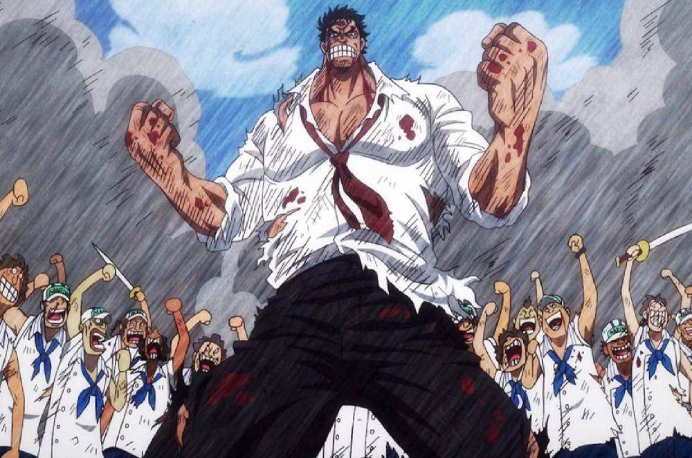 Monkey D Garp saat insiden God Valley (dok. Toei Animation/One Piece)