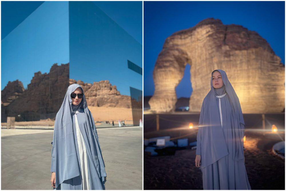 9 Potret Kimberly Ryder di AlUla, Memesona saat Berhijab