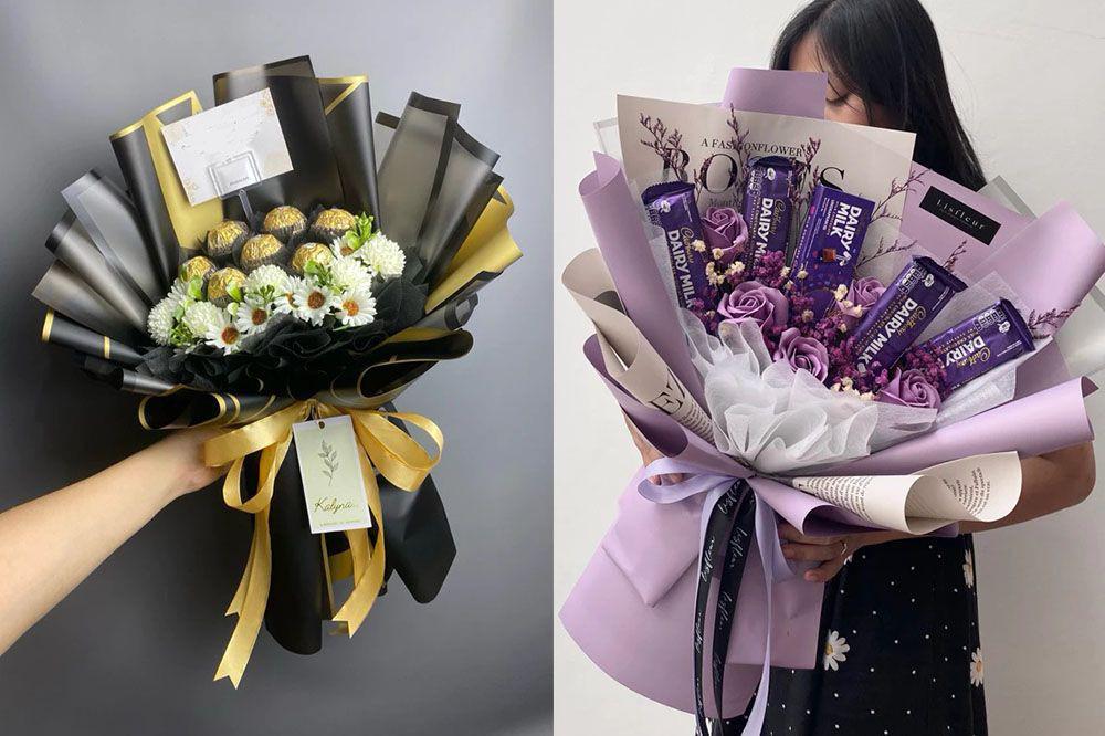 14 Inspirasi Buket Cokelat Valentine buat Orang Tersayang