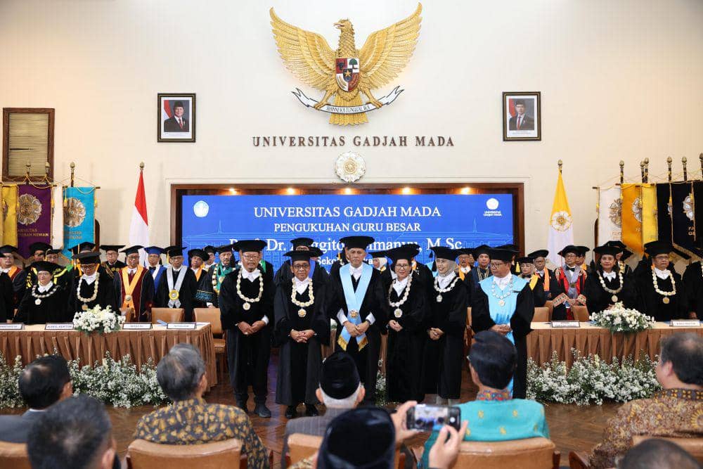 Pengukuhan Guru Besar , Prof. Anggito Abimanyu. (Dok. Istimewa)