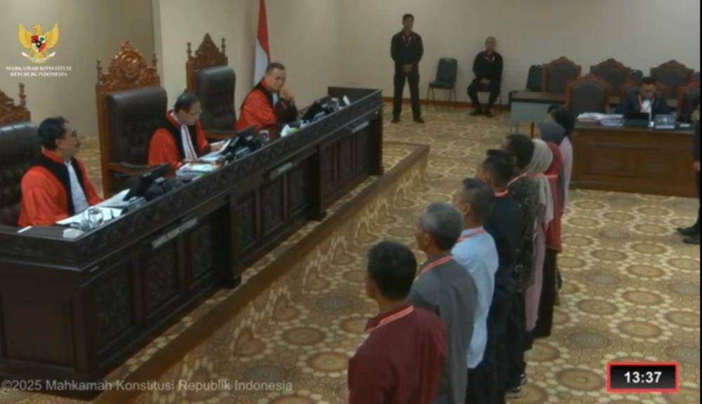 Saksi saksi yang dihadirkan dalam sidang pembuktian sengketa Pilkada Magetan. IDN Times/ Istimewa.