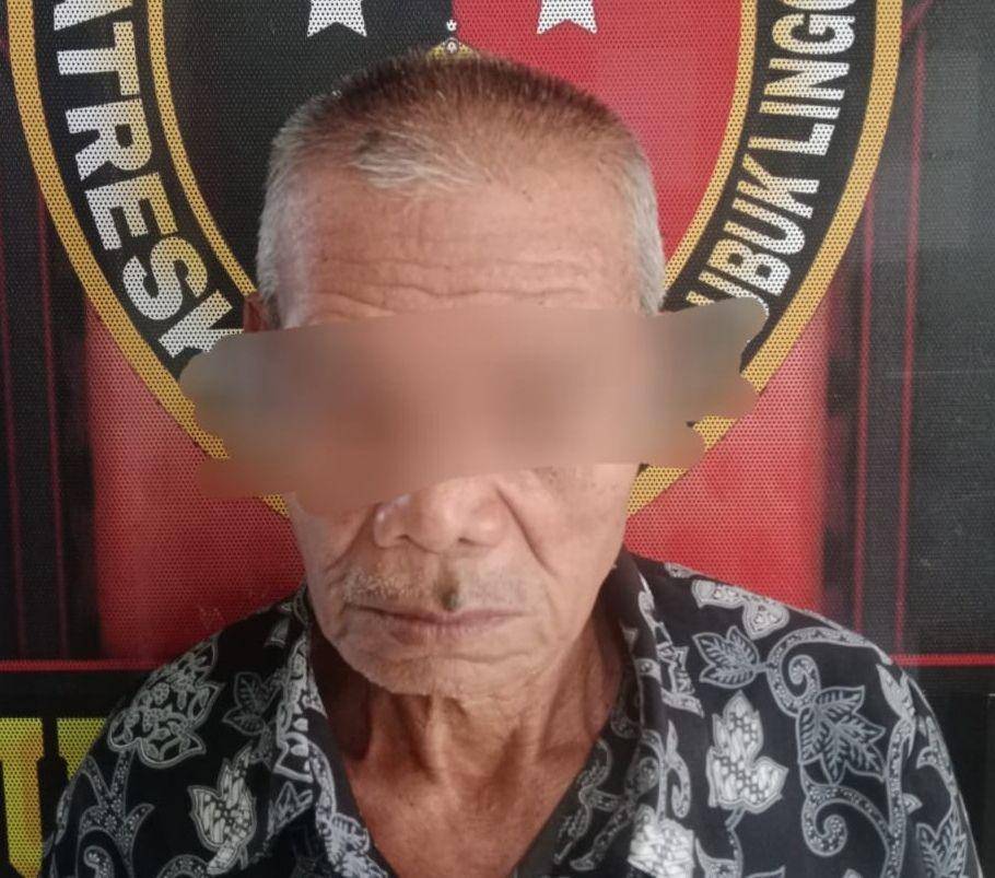 Tersangka S saat ditangkap dan ditahan di Unit PPA Polres Lubuk Linggau (Dok: Polres Lubuk Linggau)