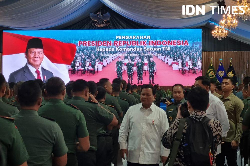 Prabowo Kumpulkan 1.004 Komandan TNI di Istana Bogor