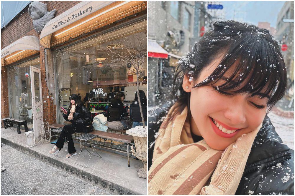 7 Potret Iris Wullur Liburan ke Korea Selatan bareng Sahabat, Happy!