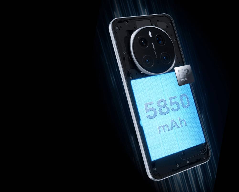 Honor Magic7 Pro membawa baterai 5.850mAh berbasis teknologi silicon-carbon generasi ketiga (honor.com)