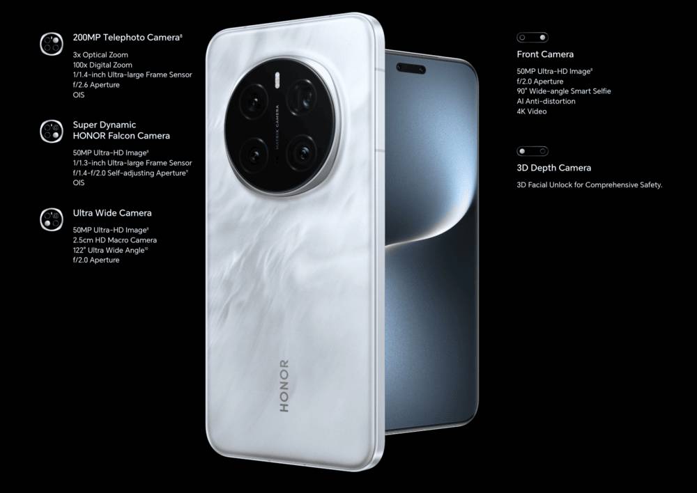 HONOR Magic7 Pro dibekali kamera utama 50 MP dengan sensor besar 1/1.3 inci (honor.com)