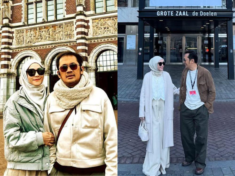 7 Potret Zaskia Adya Mecca di Belanda, Temani Suami di Festival Film