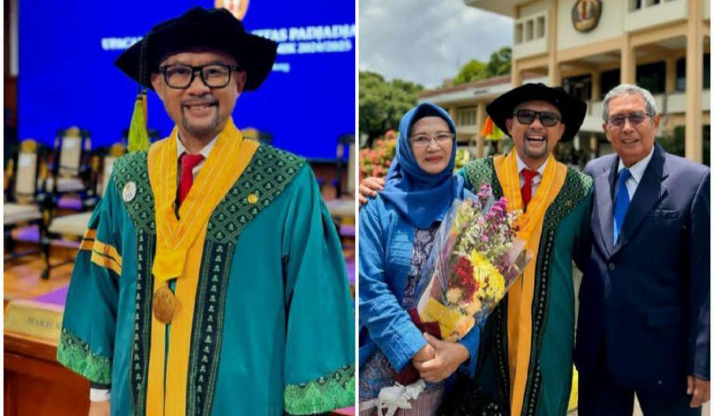 9 Potret Ronal Surapradja Wisuda S2, Bergelar Magister Komunikasi