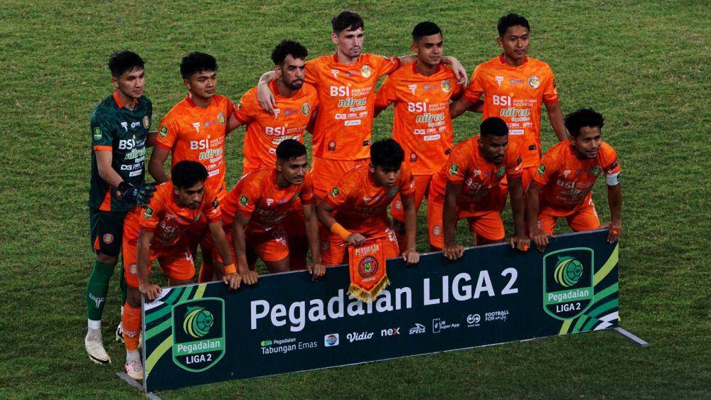 Skuad Persiraja Banda Aceh saat melawan PSIM Yogyakarta. (IDN Times/Muhammad Saifullah)
