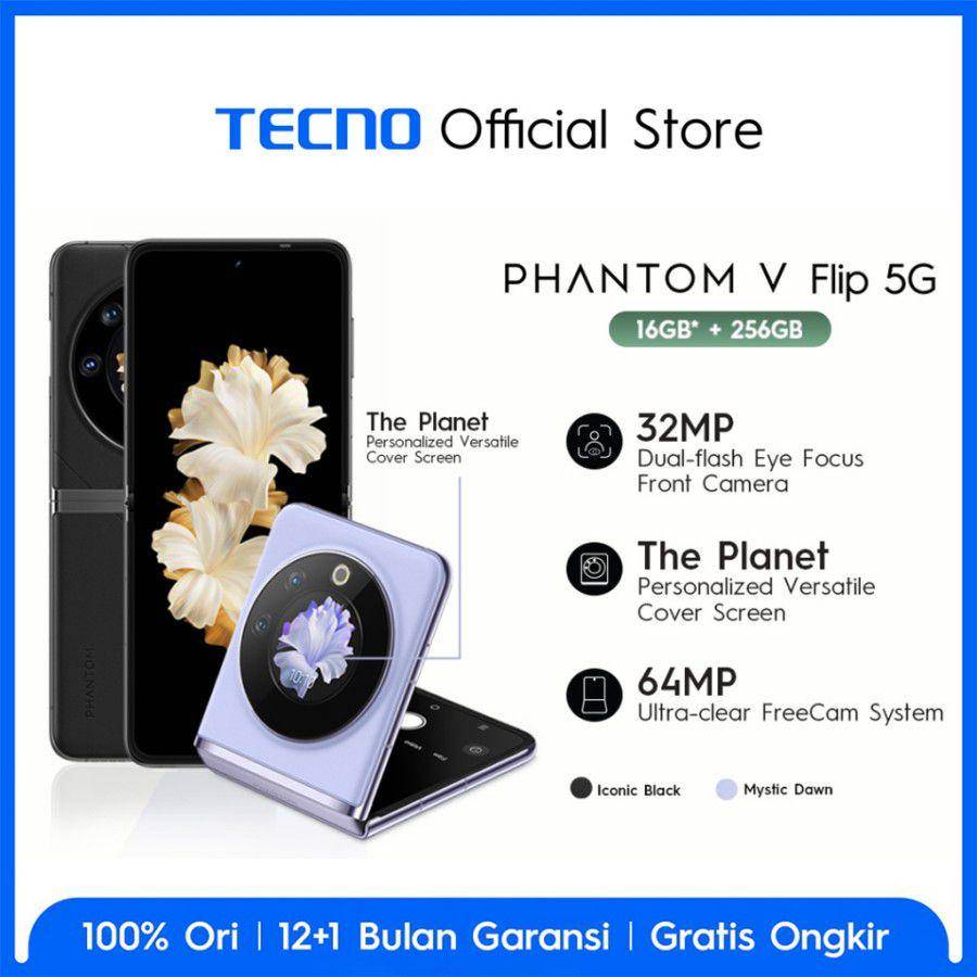 TECNO PHANTOM V Flip 5G (tokopedia.com/TECNO Official Store)