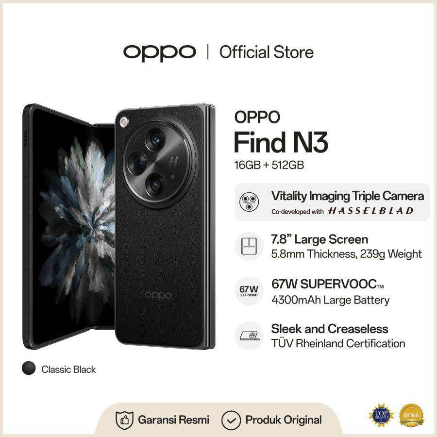 OPPO Find N3 (tokopedia.com/OPPO OFFICIAL STORE)