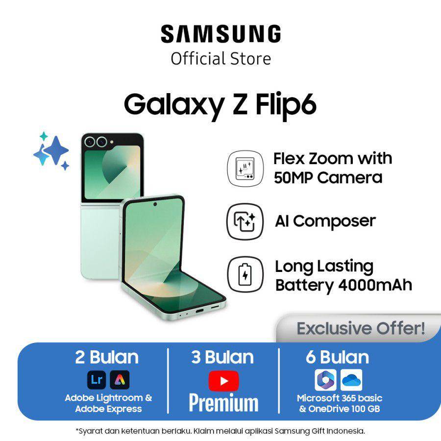 Samsung Galaxy Z Flip6 (tokopedia.com/Samsung Official Store)