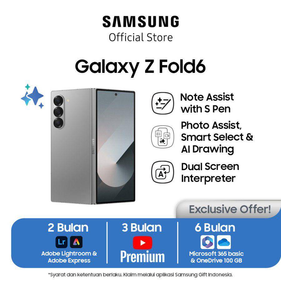 Samsung Galaxy Z Fold6 (tokopedia.com/Samsung Official Store)