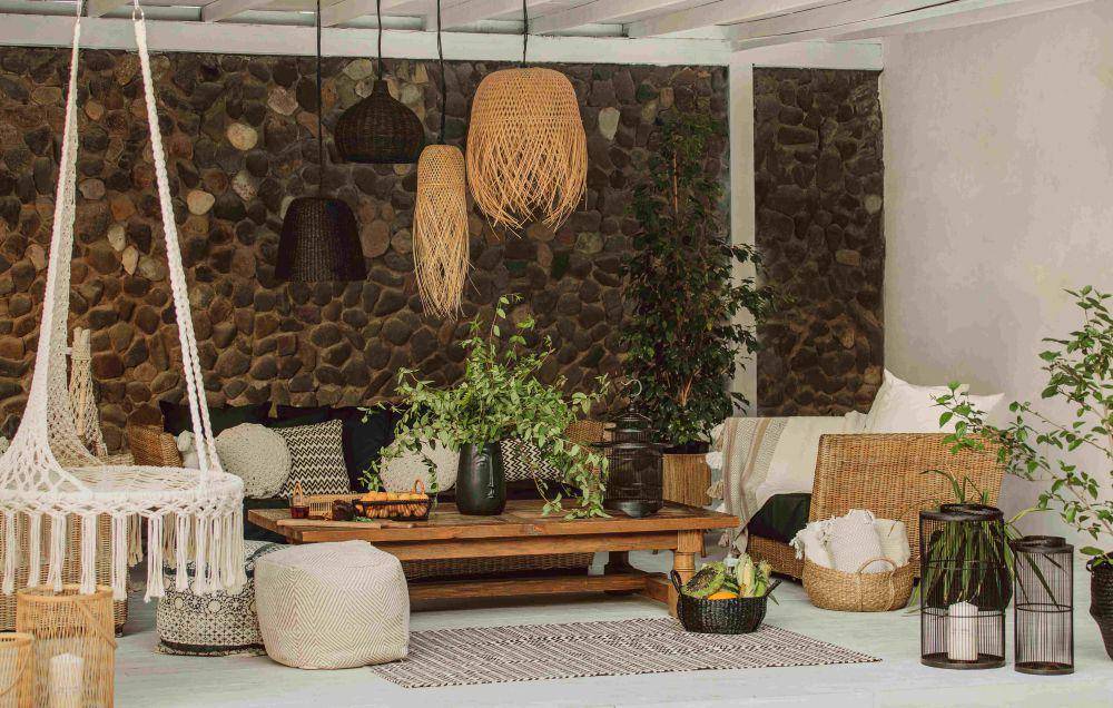 ilustrasi ruang bertema bohemian (freepik.com/wirestock)