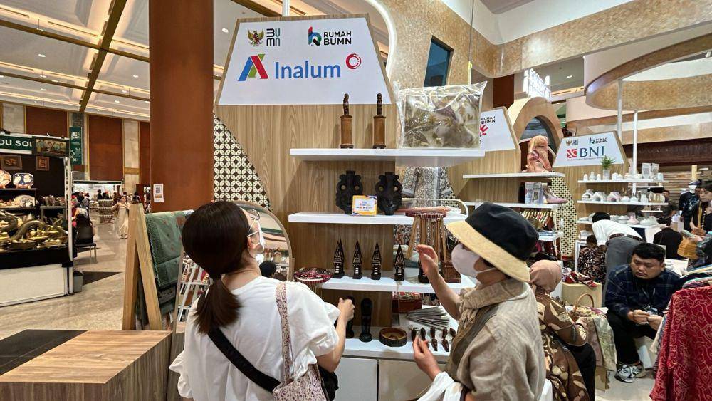 Produk Inalum turut hadir di booth Rumah BUMN Pameran Inacraft 2025 (dok.Inalum)